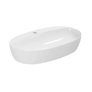 Умывальник Azzurra (700х420х140) накладной, отв. под смеситель, белый ELLA070420CMBI