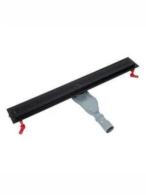 Душевой лоток IDDIS 975B8BL20DZ 800мм, с сифоном, комбинир. затвор, перфовир. решетка, черный