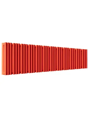 Радиатор стальной Empatiko V S2 двухтруб 1432х236х122 36 сек бок.подкл, 2052Вт, Friendly Red