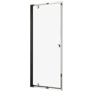 Душевая дверь RAVAK PDOP1-90 (861-911x1900) распашная, профиль блестящий, стекло Transparent