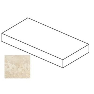 I Travertini Beige Cross Cut Elemento L Ang Sx Sq 20 mm 60x120