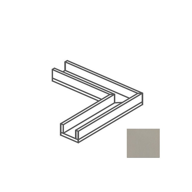 Impronta italgraniti Nuances NU06CAA6 Canalina Angolare Tortora 14x60x8 матовая