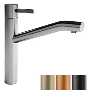 Смеситель для мойки Fantini однозахватный, с выдвижной лейкой, Matt British Gold PVD