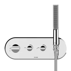 Смеситель для душа Bossini Z00523.030 встраиваемый, термостат, на 2 потреб., с руч. душем, хро