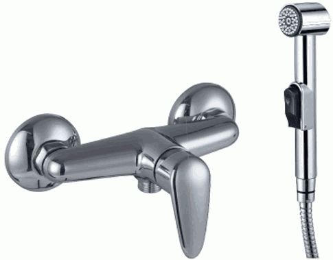 Смеситель настенный Lemark LM3318C однозахватный, с гигиеническим душем, хром