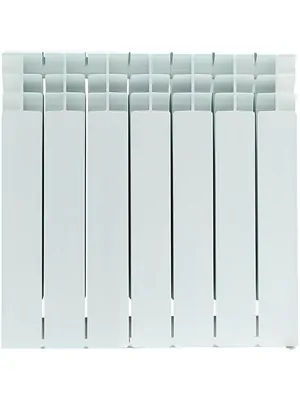 Радиатор STOUT 500 7 секций, биметаллический, боковое подключение, белый SRB-3310-050007