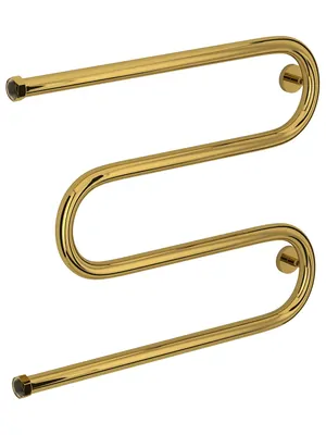 СУНЕРЖА + Полотенцесушитель 500х650 золото, нак. гайка 1"