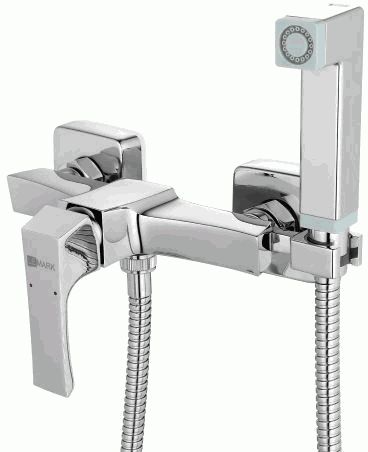Смеситель настенный Lemark LM4518C однозахватный, с гигиеническим душем, хром