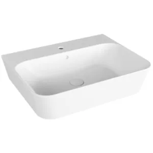 Умывальник Azzurra (650х500х150) подвесной, отв. под смеситель, перелив, белый BULP06550T0MBI