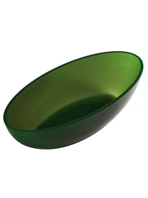 Прозрачная ванна Abber (1800х850) отдельностоящая, донный клапан, зеленая AT9702Emerald