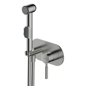 Смеситель с гигиеническим душем WasserKRAFT 4238 встраиваемый, никель