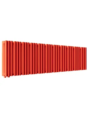 Радиатор стальной Empatiko V LR2 двухтруб 1312х236х122 33 сек НЗ.подкл, 1881Вт, Friendly Red