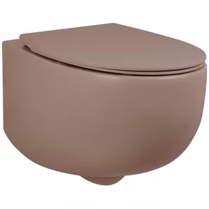 Унитаз подвесной AeT Italia 365x380x530 безободковый розовый матовый S555T0R0V6142