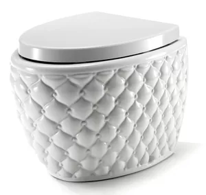 Унитаз напольный AeT Italia 420x580x390 универсальный выпуск, цвет: белый S561T0R0V0