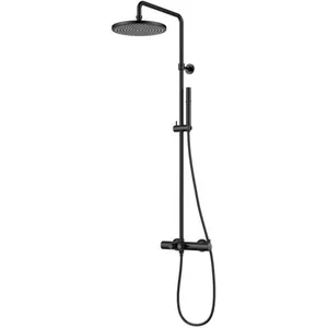 Душевая система Cezares -CD-T-NOP с термостатом, для душа, верхн. душ 255 мм, черный матовый