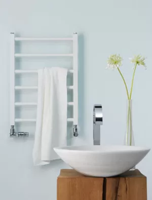 Полотенцесушитель нерж. сталь Zehnder STX-100-045 (1040х450) водяной, цвет: белый