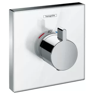 Смеситель Hansgrohe Highflow 15734400 термостат, наружная часть, хром/белый, стеклянный
