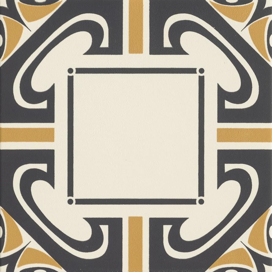 декор Althaus Dresda Nero Ocra 20x20