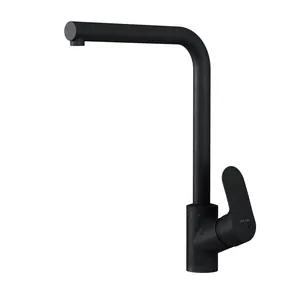 Смеситель AM.PM для кухни F8005022 L-образный излив, черный