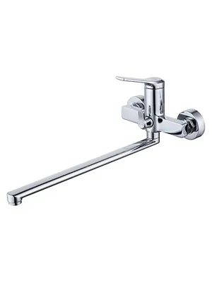 Смеситель Iddis для ванны/душа PARSB02i10WA длинный излив, настенный, однозахватный, хром