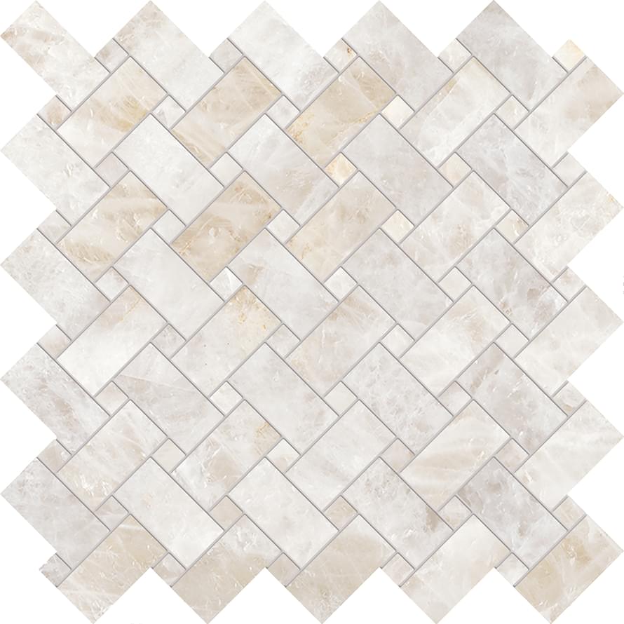 мозаика Tele Di Marmo Precious Intrecci Crystal Ambra Silktech 30x30