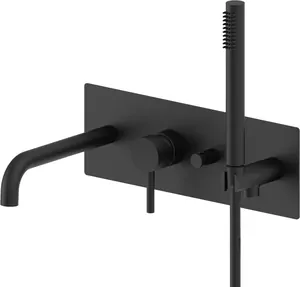 Смеситель для ванны/душа Paffoni LIG001NO встраиваемый,однозахватный, черный матовый