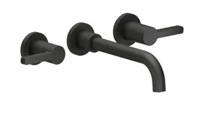 Смеситель NOBILI для раковины, встраиваемый, на 3 отверстия, черный матовый LR116298/1T1BM