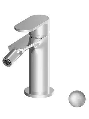 Смеситель GATTONI 70050/70NS для биде, с донным клапаном, никель браш