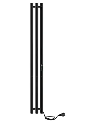 Полотенцесушитель Indigo 3 1200х130 (скрыт.монт, универ. подкл.) черный муар LSE120-13BRRt