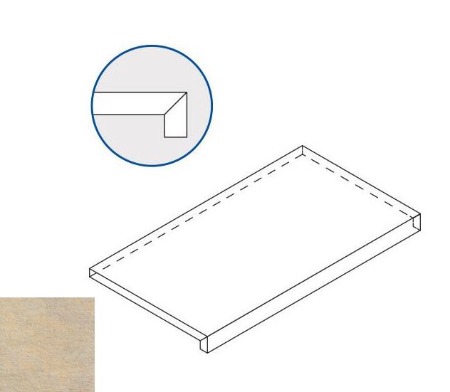 District X2 Sand Scalino Frontale 60X30 антислип