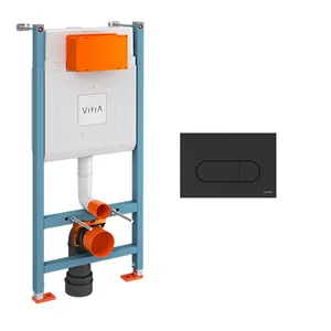 Инсталляция Vitra Core для подвесного унитаза с клавишей смыва Root R, черный, крепеж 800-1874