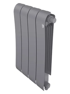 Радиатор биметаллический 4 секции ROYAL THERMO VR80 нижнее подкл, 688 Вт Silver Satin