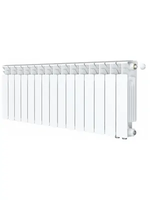 Радиатор биметаллический Rifar Ventil BVR 350 нижнее правое подключение, 15 секций, 2085 Вт