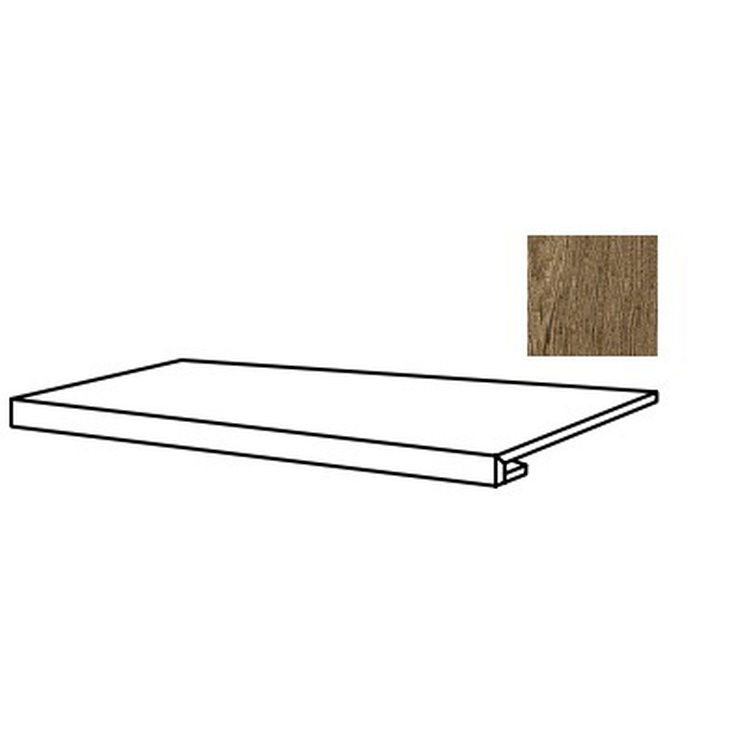 Ragno Marazzi Ossimori R9W5 Marrone Gradone 32,5x120 матовая
