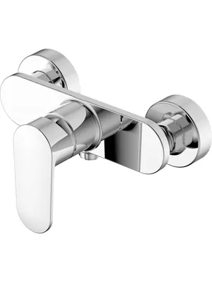 Смеситель для душа Aquatek AQ1860CR настенный, однозахватный, без излива, цвет: хром