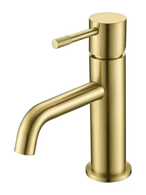 Смеситель Boheme 461-MG для раковины, на 1 отверстие, однозахватный, золото мат