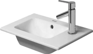 Рукомойник DURAVIT 430х300 отверстие под смеситель, перелив, белый матовый 0723433200