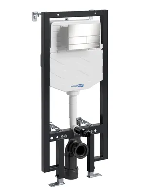 Инсталляция для унитаза WasserKRAFT с клавишей смыва, цвет: никель 56TLT.010.ME.BN04