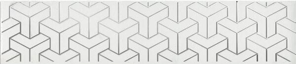 бордюр Ломбардиа Бордюр Белый 5.4x25