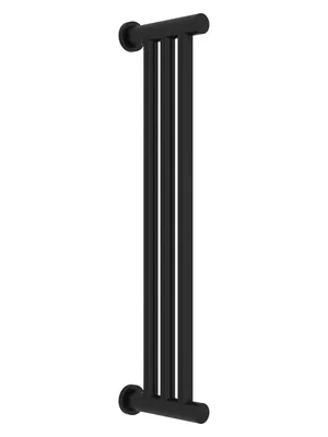 СУНЕРЖА ПП Полотенцесушитель 600х195 чёрный матовый, вертик./горизонт. подкл., 3/4"