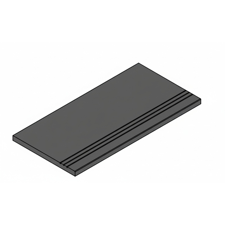 Italon Magma (Магма) 620090001333 X2 Графит бортик Грип 30x120 матовая