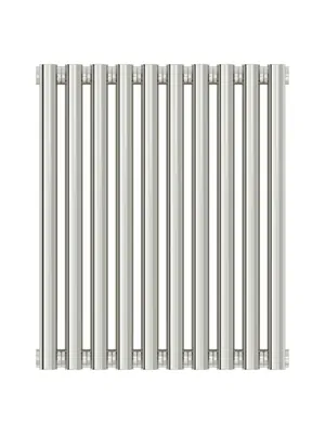 СУНЕРЖА Дизайн радиатор 500х450 (10 секц) нерж.сталь, универ. подкл., 1/2", 00-0332-5010