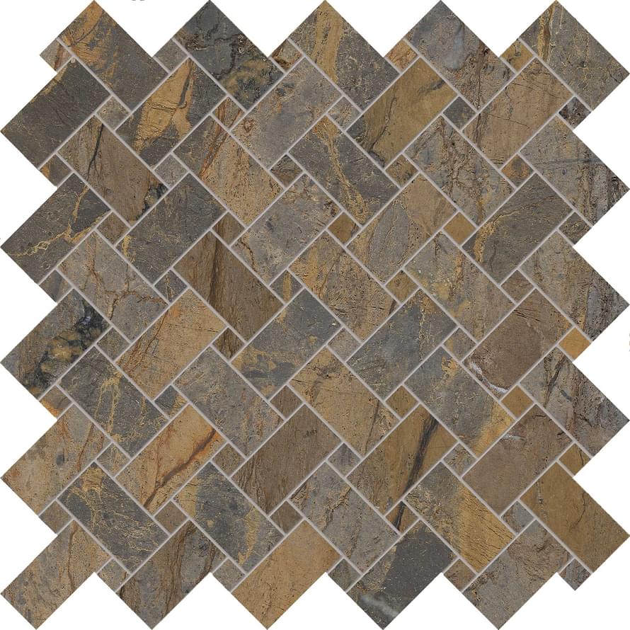 мозаика Tele Di Marmo Reloaded Intrecci Fossil Brown Malevich Naturale 30x30