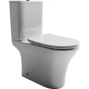 Унитаз-компакт Ceramicanova 650х340х770 напольный, с сиденьем, белый CN9001