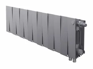 Радиатор биметаллический, 14 секций ROYAL THERMO 200 Silver Satin, нижнее правое подкл