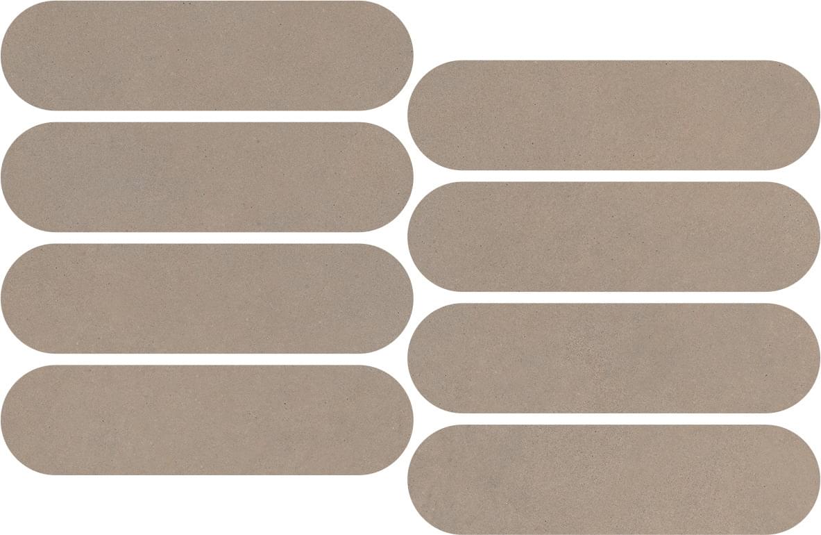 мозаика Nuances Cipria Mosaico Ovale Strideup 19.5x37