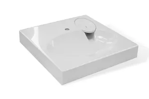 Раковина Estet 600х545 на стиральную машину, литьевой мрамор ФР-00003451