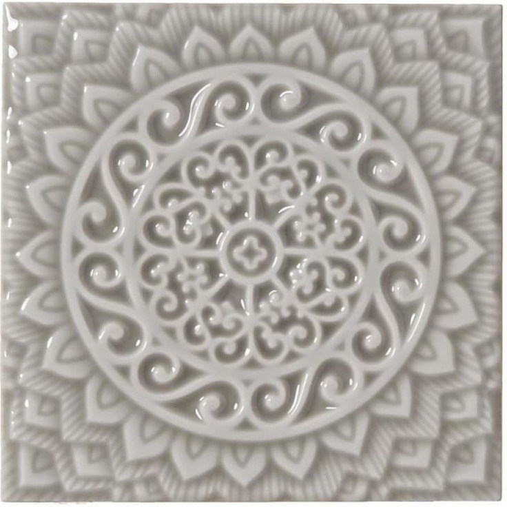Adex Studio ADST4080 Relieve Mandala Universe Graystone 14,8x14,8