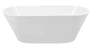 Ванна акриловая BelBagno BB61-1700-W0 1700x750x600 отдельностоящая, без перелива, д/к, цвет: белый