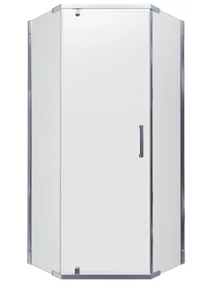 Душевой уголок toHit (100х100х190) прятиугольный, без поддона, стекло прозр./хром TH06-041010